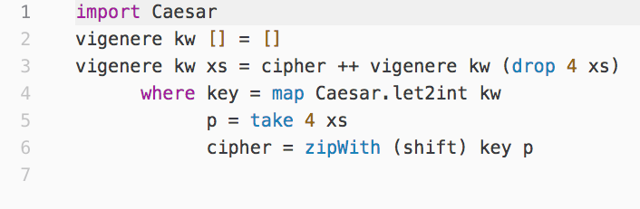 Vigenere in Haskell